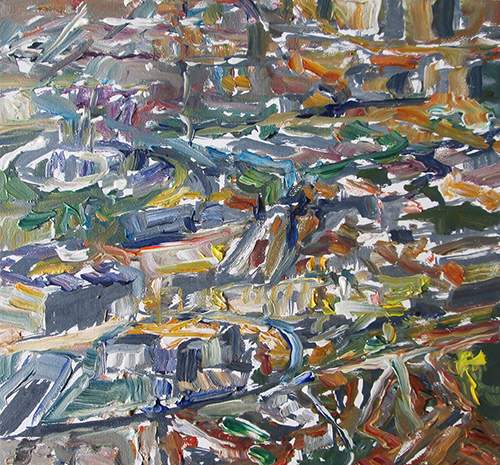 Stéphane Olivier - Painting - Above 14