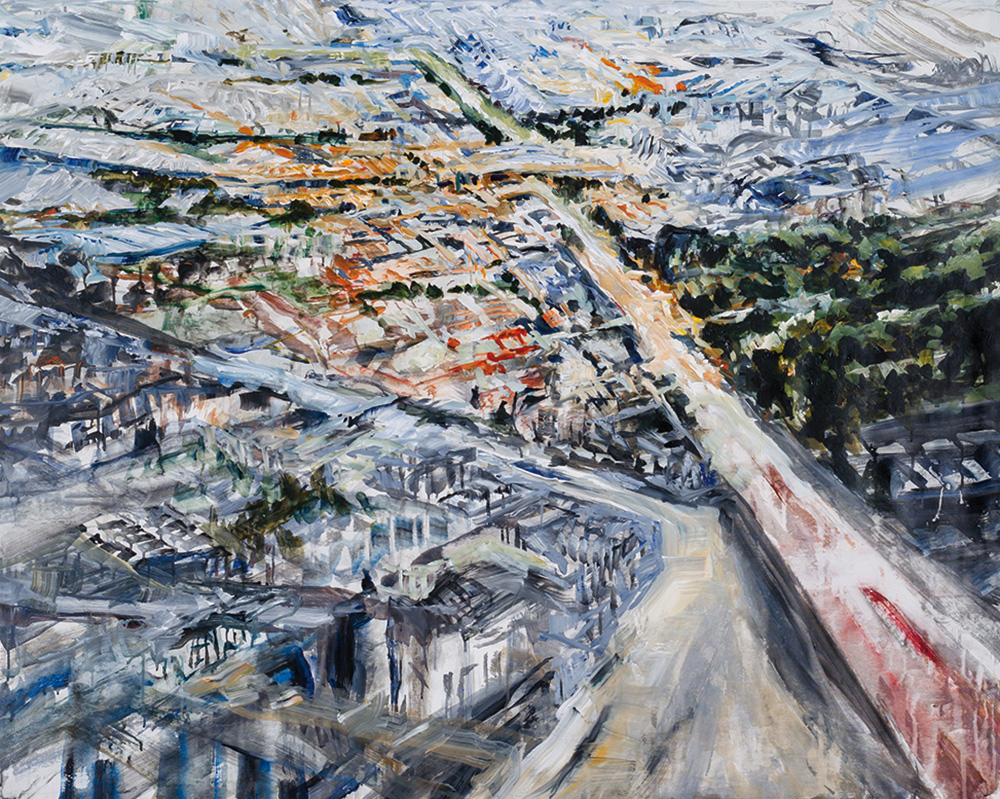 Stéphane Olivier - Painting - Above 3