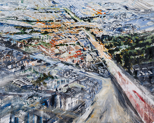 Stéphane Olivier - Painting - Above 3