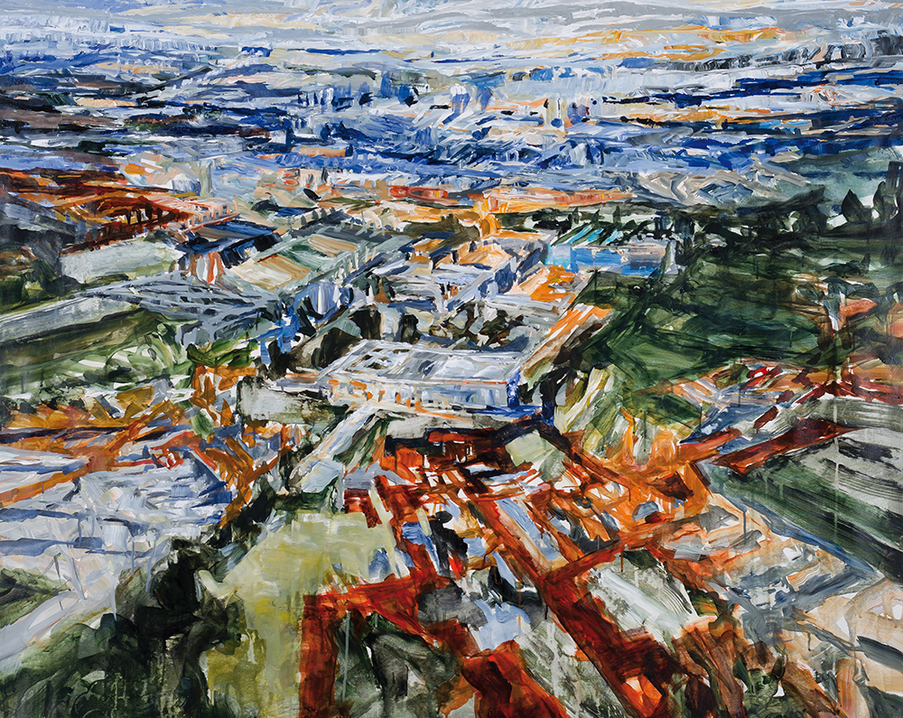 Stéphane Olivier - Painting - Above 4