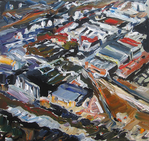 Stéphane Olivier - Painting - Above 4