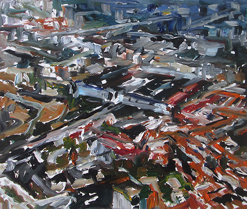 Stéphane Olivier - Painting - Above 4