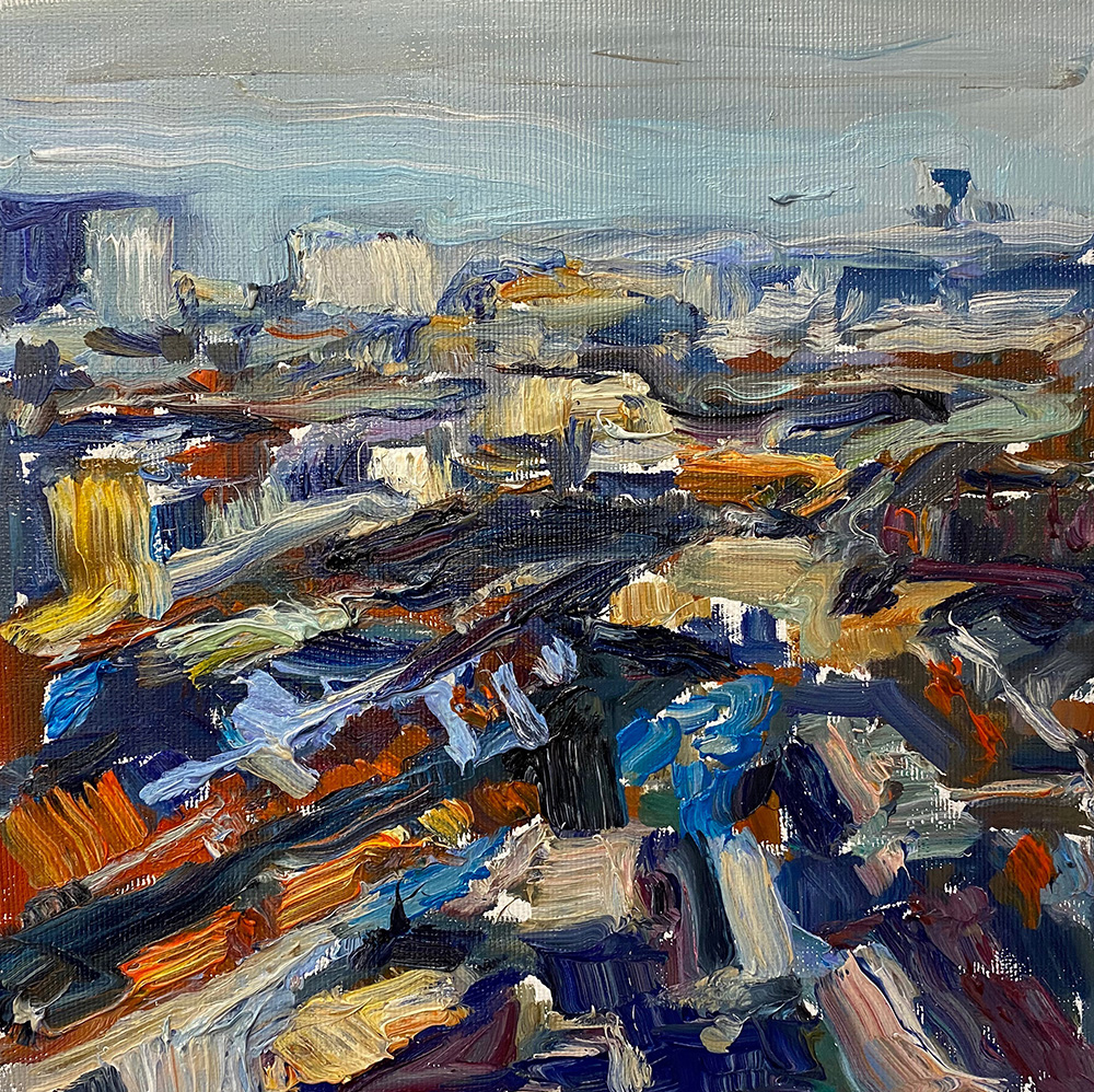 Stéphane Olivier - Painting - Above 9