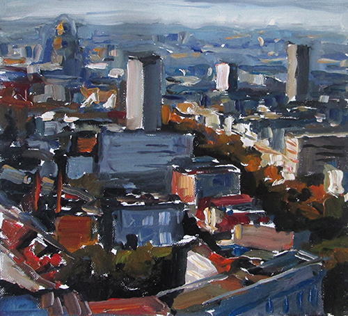 Stéphane Olivier - Painting - Brussels Louise