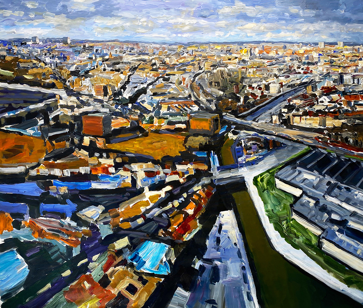 Stéphane Olivier - Painting - Canal Bruxelles