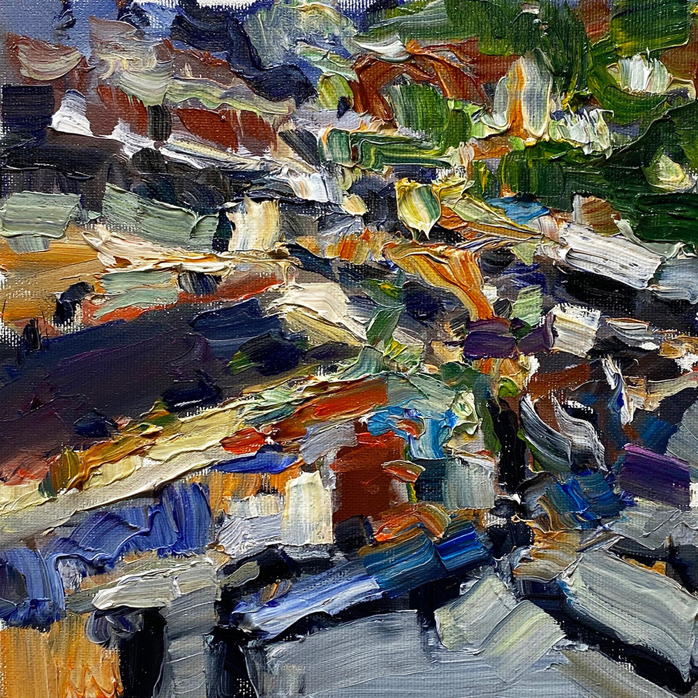 Stéphane Olivier - Painting - City 5