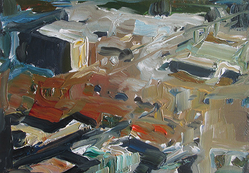 Stéphane Olivier - Painting - Flood 1