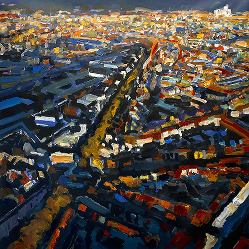 Stéphane Olivier - Painting - Laeken, Bruxelles