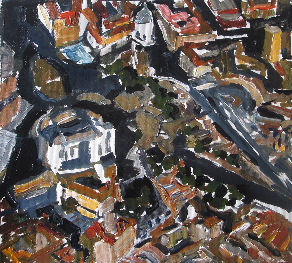 Stéphane Olivier - Painting - Above 4