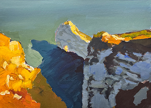 St&eacute;phane Olivier - Painting - Etretat