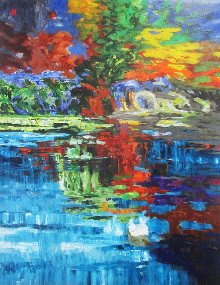 Stéphane Olivier - Painting - Amazonie