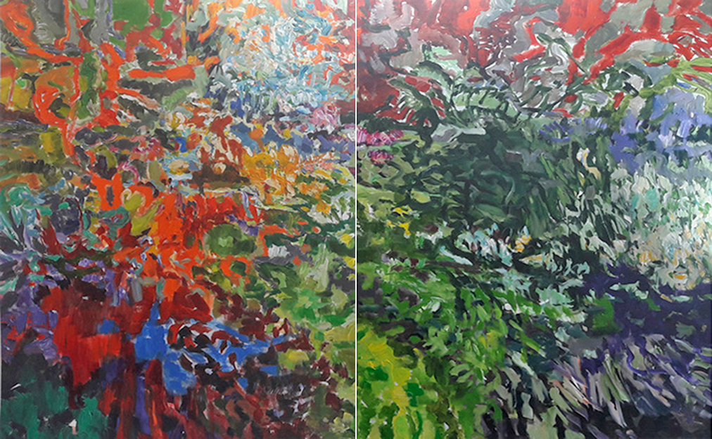 Stéphane Olivier - Painting - Champs et Bois