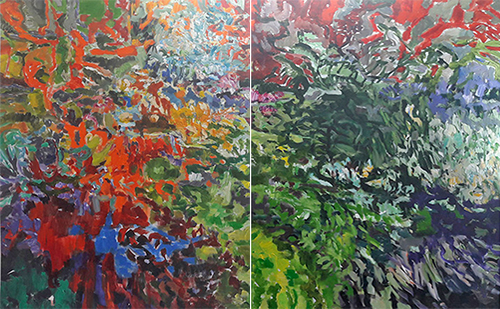 Stéphane Olivier - Painting - Champs et Bois
