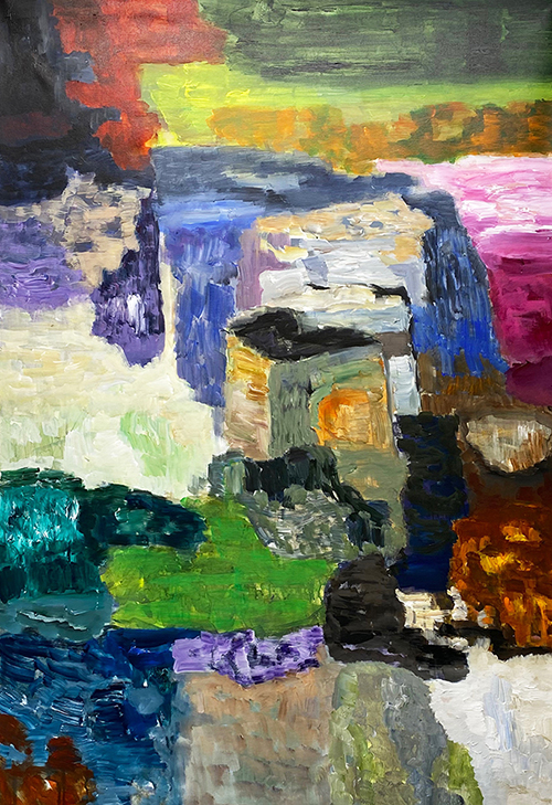 Stéphane Olivier - Painting - Le roc