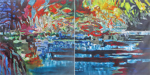 Stéphane Olivier - Painting - Marais