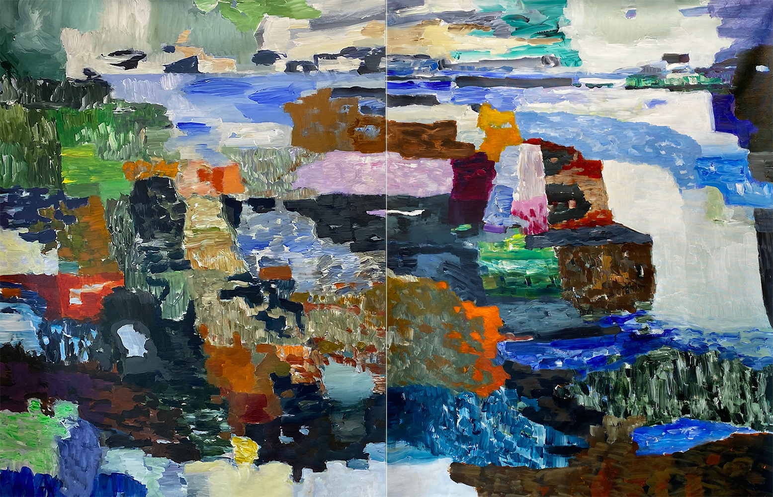 Stéphane Olivier - Painting - Nouveaux mondes
